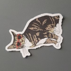 Cat with Sunglasses Sticker
